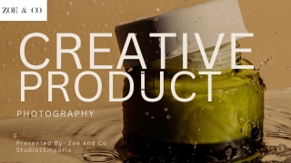 Creative Product Photography Service