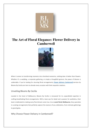 Cheap Wedding Florist Melbourne | Blooms By Cecilia