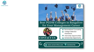 Best PGDM Colleges in Bangalore