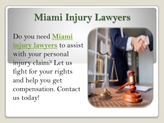 Miami Injury Lawyers