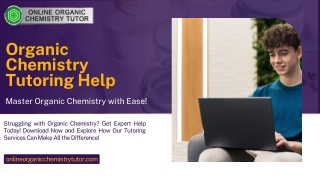 Master Organic Chemistry with Tutoring Support – Download PDF Guide