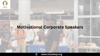 Motivational Corporate Speakers