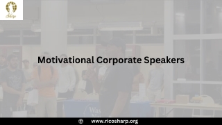 Inspire Success with a Motivational Corporate Speaker