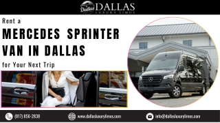 Rent a Mercedes Sprinter Van in Dallas for Your Next Trip