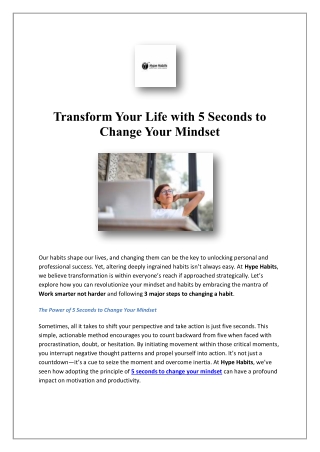 Boost Confidence Fast | Hype Habits