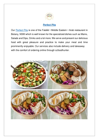 Perfect Pita Botany-View Menu & Order Online