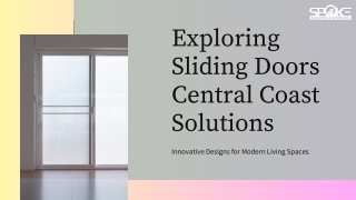 Sliding Doors Central Coast