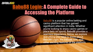 Babu88 Login- A Complete Guide to Accessing the Platform