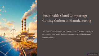Sustainable Cloud Computing_ Cutting Carbon in Manufacturing