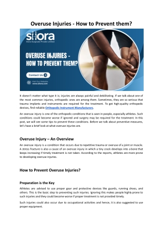 Overuse Injuries - How to Prevent them.docx