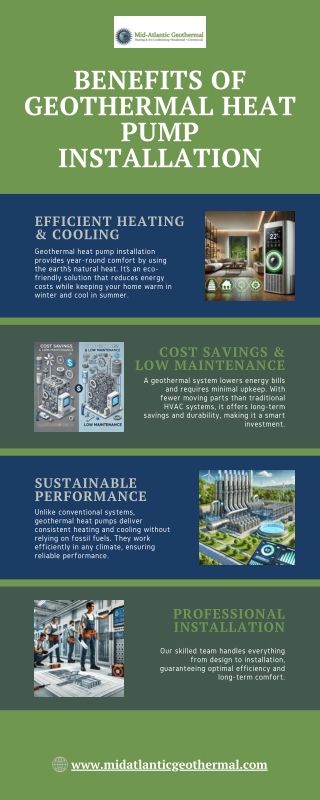 Benefits of Geothermal Heat Pump Installation