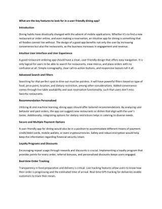 whatarethekeyfeaturestolookforinauserfriendlydiningapp