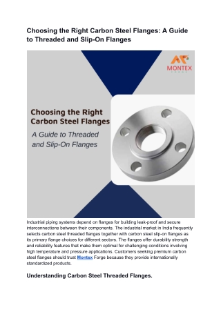 Carbon steel threaded flanges online in India