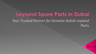 Leyland Spare Parts in Dubai