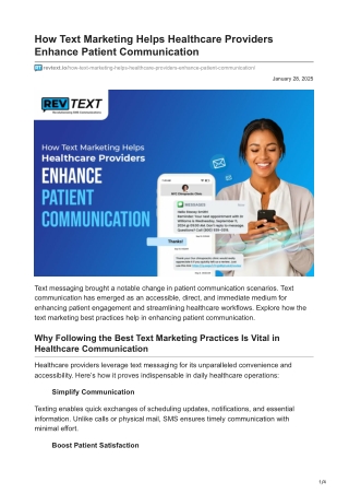 Boost Patient Communication in Healthcare with Text Message Reminders and Best Messaging Practices