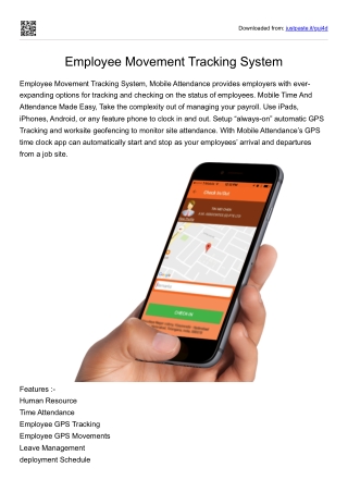 Employee Movement Tracking System