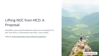 Lifting NOC from MCD