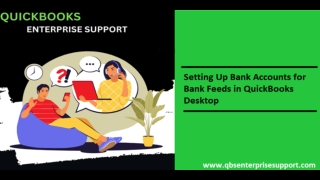 Set up or Edit Bank Accounts for Bank Feeds in QuickBooks Desktop