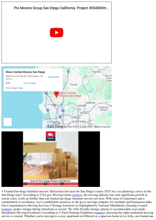# Trusted San diego furniture movers: Relocation Services for San Diego County 2
