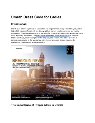 Umrah Dress Code for Ladies