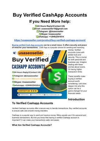 Buy Verified CashApp Accounts (26)