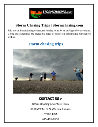 Storm Chasing Trips  Stormchasing.com
