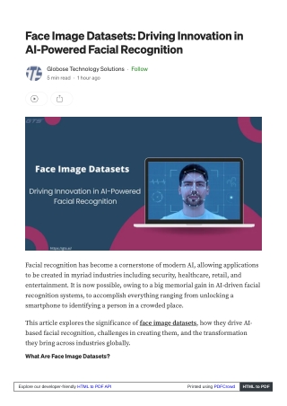 Face Image Datasets, Driving Innovation in AI-Powered Facial Recognition
