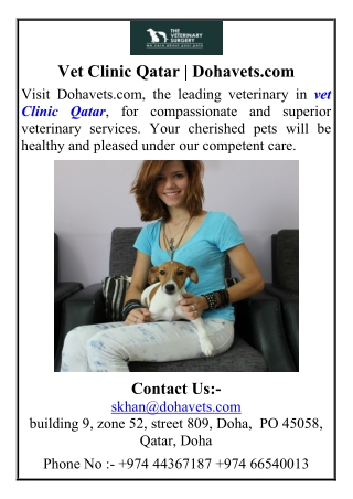 Vet Clinic Qatar Dohavets.com