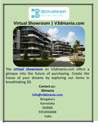 Virtual Showroom   V3dmania.com