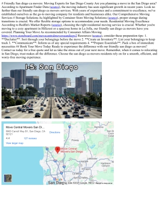 # Friendly San diego ca movers: Moving Experts for San Diego County