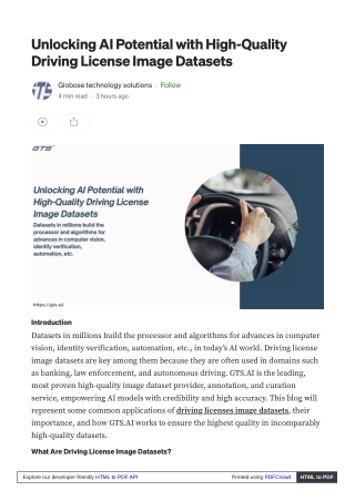 Unlocking AI Potential with High-Quality Driving License Image Datasets