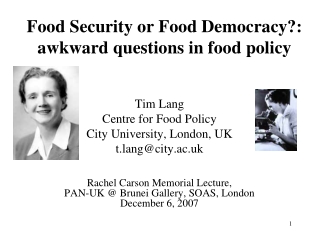 Rachel Charson Memorial Slides