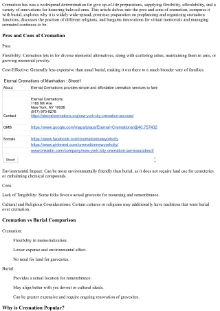 Exploring Cremation: Choices, Planning, and Perspectives