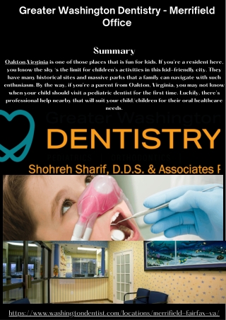 Greater Washington Dentistry - Merrifield Office