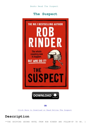 Books Read The Suspect