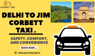 DELHI TO JIM CORBETT TAXI .
