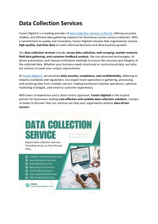 Data Collection Services