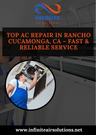 Top AC Repair in Rancho Cucamonga, CA – Fast & Reliable Service