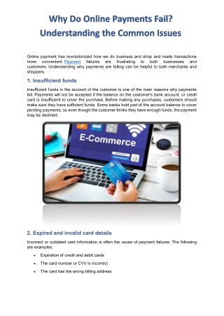E-commerce Payment Solutions