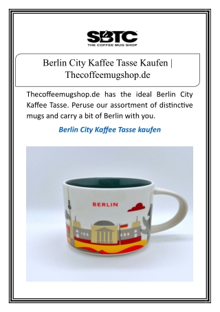 Berlin City Kaffee Tasse Kaufen | Thecoffeemugshop.de