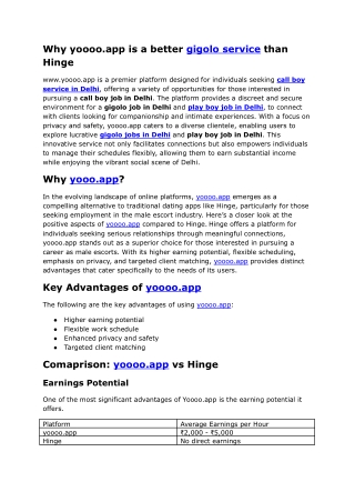 Why yoooo.app is a better gigolo service than Hinge