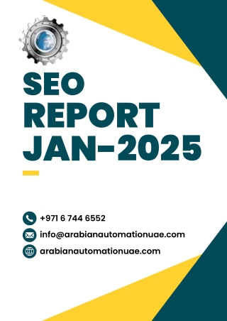 Arabian Automation - JANUARY Report