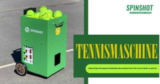 Erleben Sie die Spinshot Sports De Tennismaschine