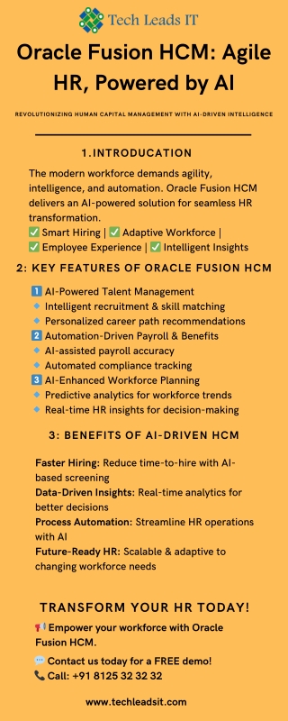 Oracle Fusion HCM Agile HR, Powered by AI