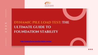 Dynamic Pile Load Test