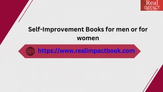 Transform Your Life with Self-Improvement Books for Men and Women RealImpactBook