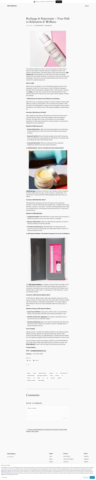 Recharge & Rejuvenate – Your Path to Relaxation & Wellness