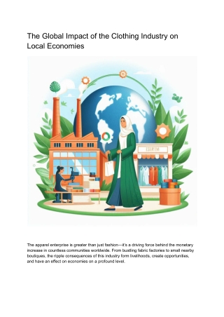 The Global Impact of the Clothing Industry on Local Economies