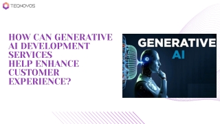 How Can Generative AI Development Services  Help Enhance Customer Experience