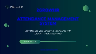 Introduction to 2GrowHR Attendance Management System